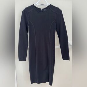 Line / Mendocino Elegant Black Long Sleeve Dress